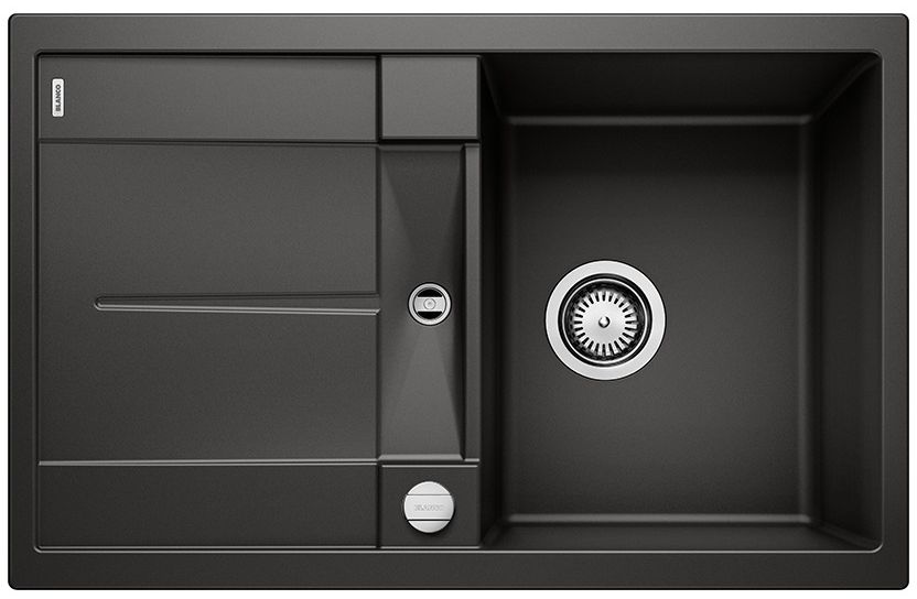 Blanco Metra 45 S zlewozmywak 78x50 cm z Silgranit PuraDur czarny 525914