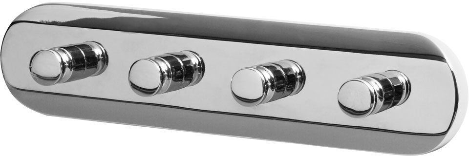 Bisk Chroma wieszak 4-hakowy chrom 01421