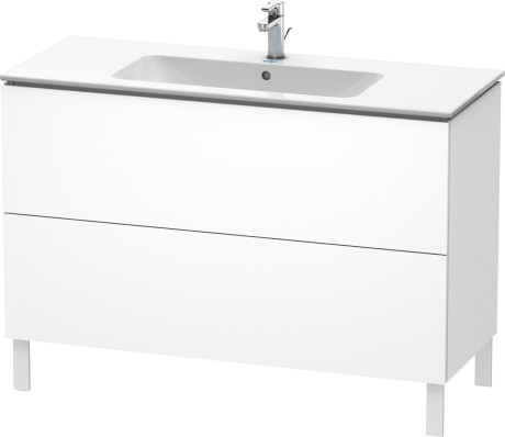 Duravit L-Cube szafka 122 cm podumywalkowa stojąca biały mat LC662801818