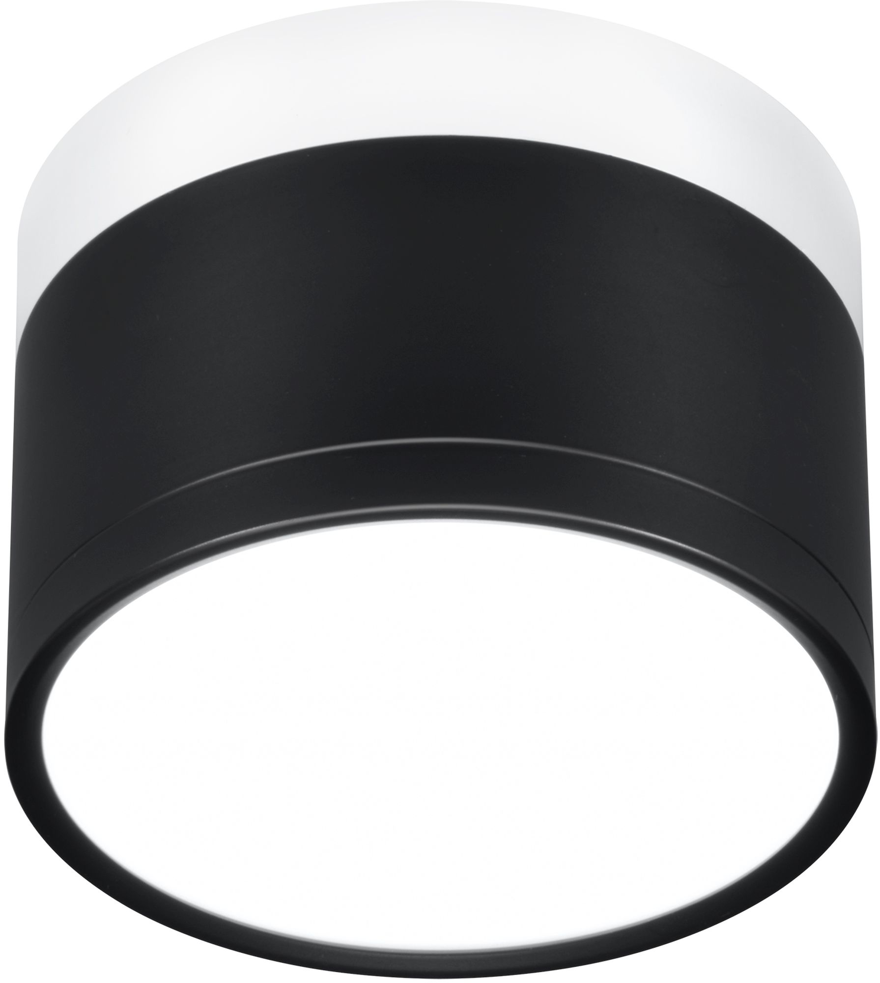 Candellux Tuba lampa podsufitowa 1x9W LED czarna/biała 2273716