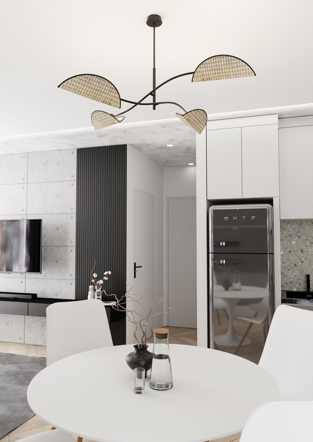 Emibig Lotus lampa podsufitowa 4x10 W naturalny 1463/4