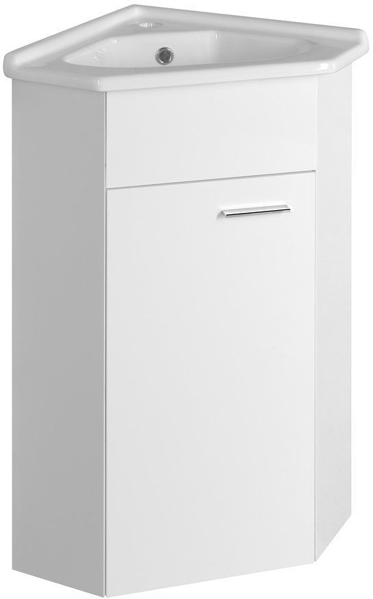 Aqualine Zoja szafka 40,5x40,5x74 cm podumywalkowa wisząca biała 50345