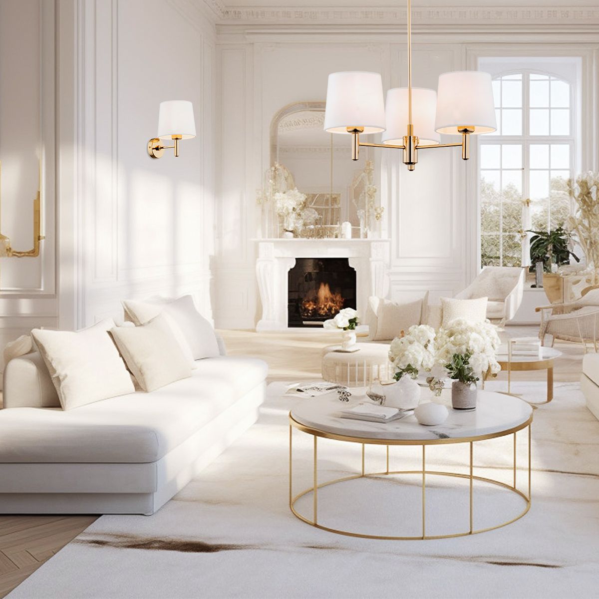 Argon Ponte Plus kinkiet 1x15W śmietankowy/ciemny mosiądz 4728 - Wysyłka w 24h