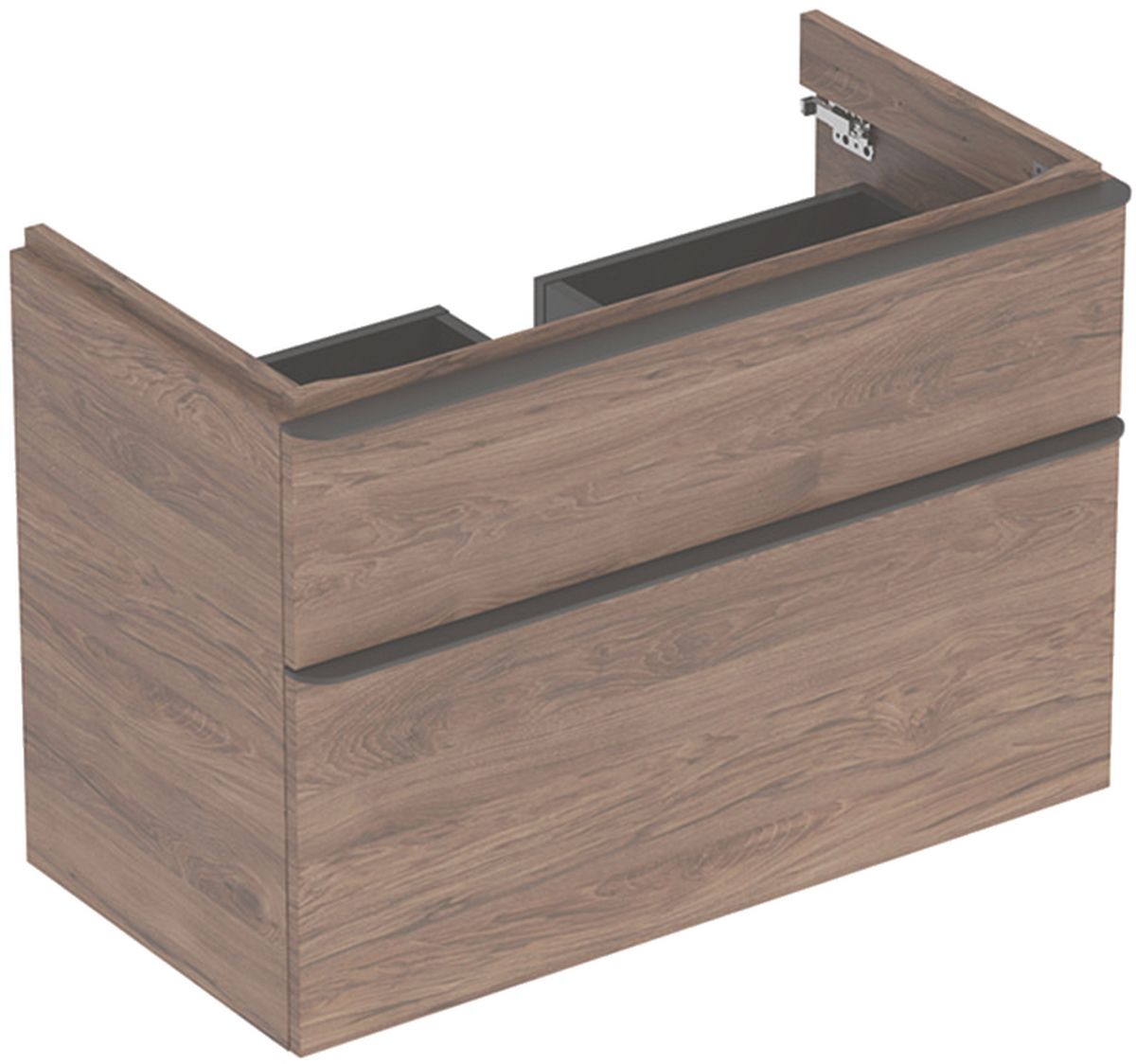 Geberit Smyle Square szafka 88,4 cm podumywalkowa wisząca orzech hickory 500.354.JR.1