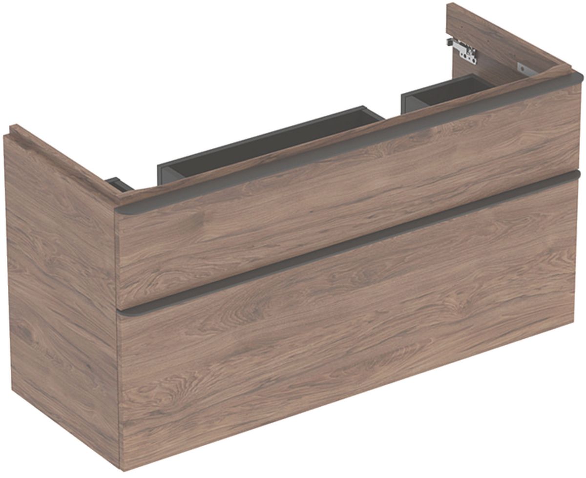 Geberit Smyle Square szafka 118,4 cm podumywalkowa wisząca orzech hickory 500.356.JR.1