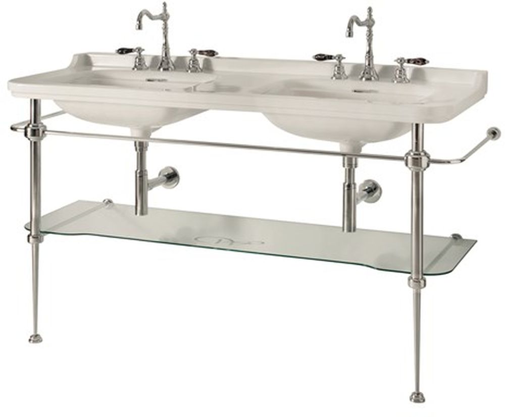 Kerasan szafka 150 cm podumywalkowa stojąca chrom 9195k1