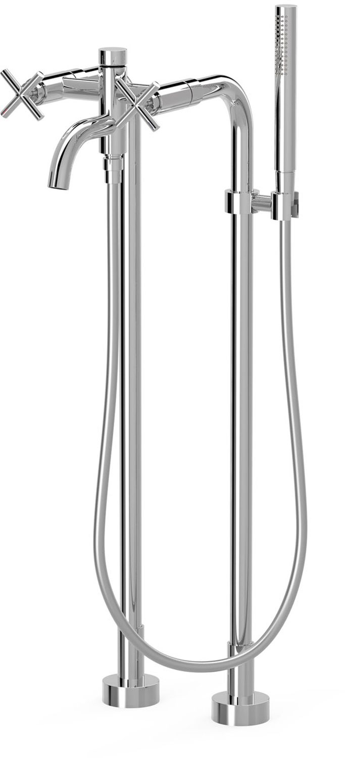 Tres Mont Blanc bateria wannowo-prysznicowa wolnostojąca chrom 28319401