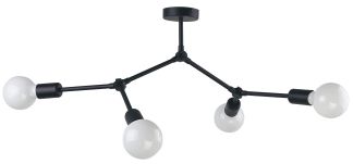Nowodvorski Lighting Twig lampa wisząca 4x25 W czarna 9140