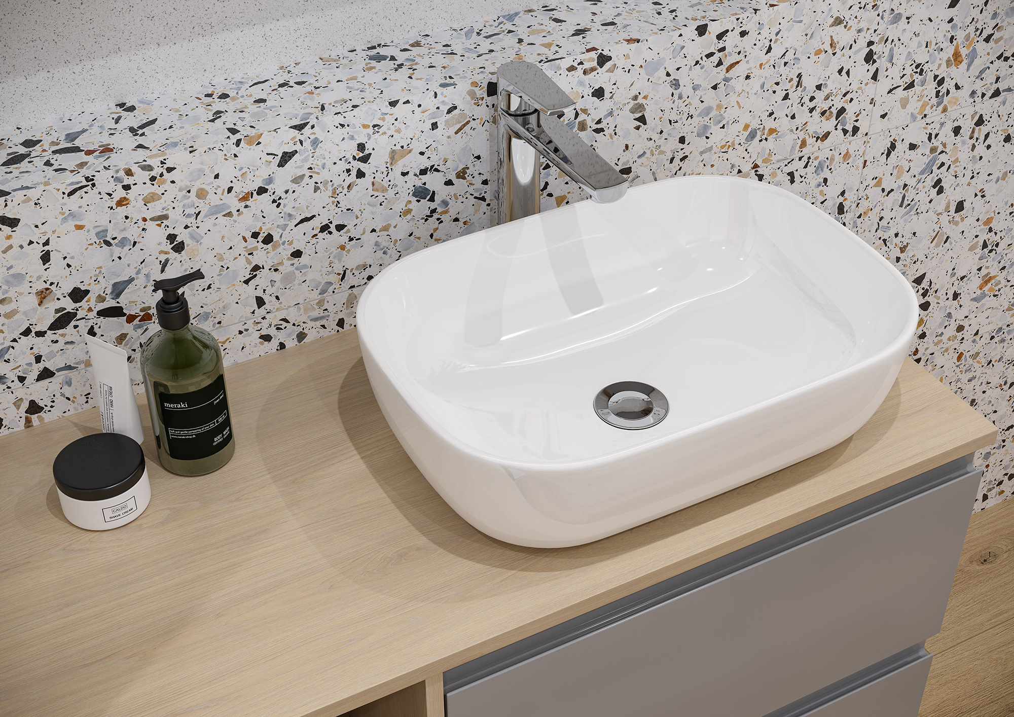 Cersanit Moduo blat 119,2x45 cm dąb S590-025