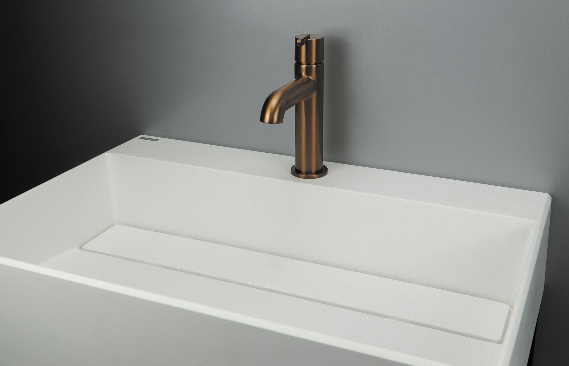 Deante Correo umywalka 60x40 cm prostokątna nablatowa biała CQR_AU6M