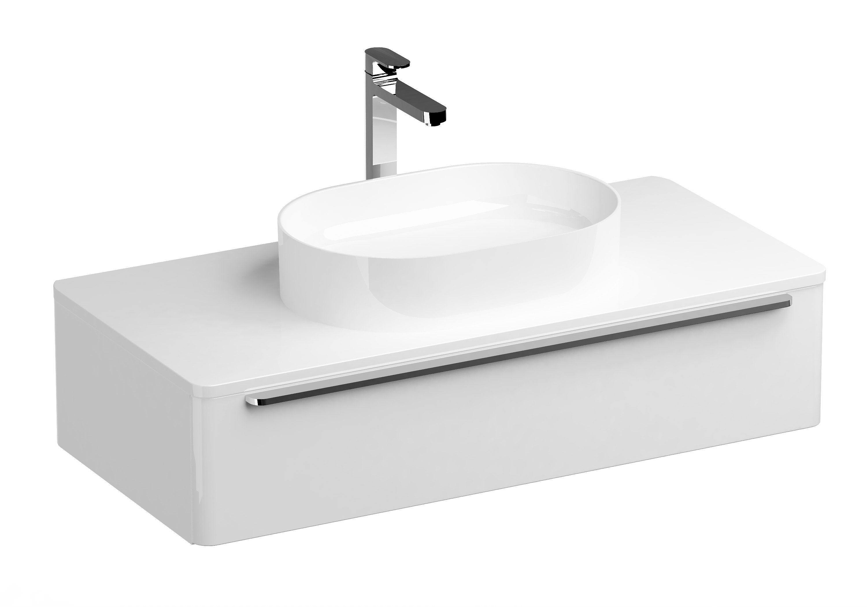 Ravak Ceramic 550 SLIM O umywalka 55x37 cm nablatowa owalna biała XJX01155001 - Wysyłka w 24h