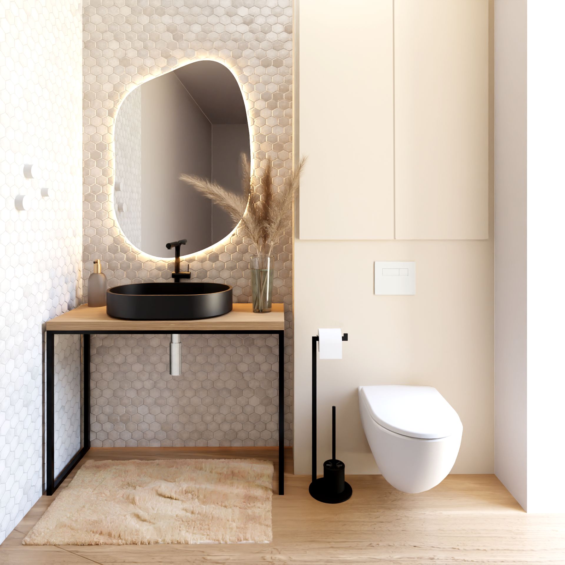 Baltica Design Laila konsola podumywalkowa 95x35x75 cm czarna