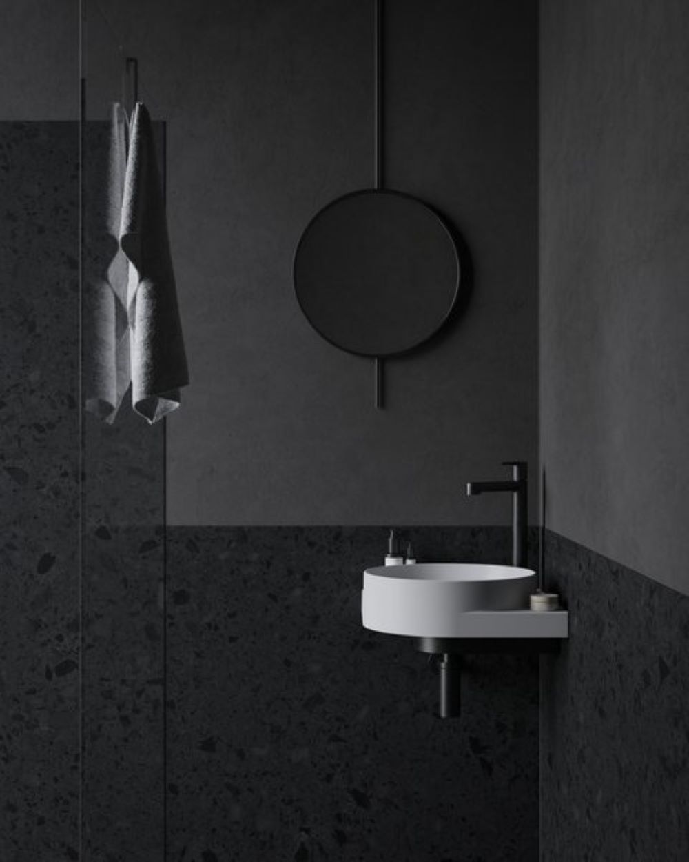 Ravak Yard umywalka 45x45 cm narożna nablatowa biała XJX01245000