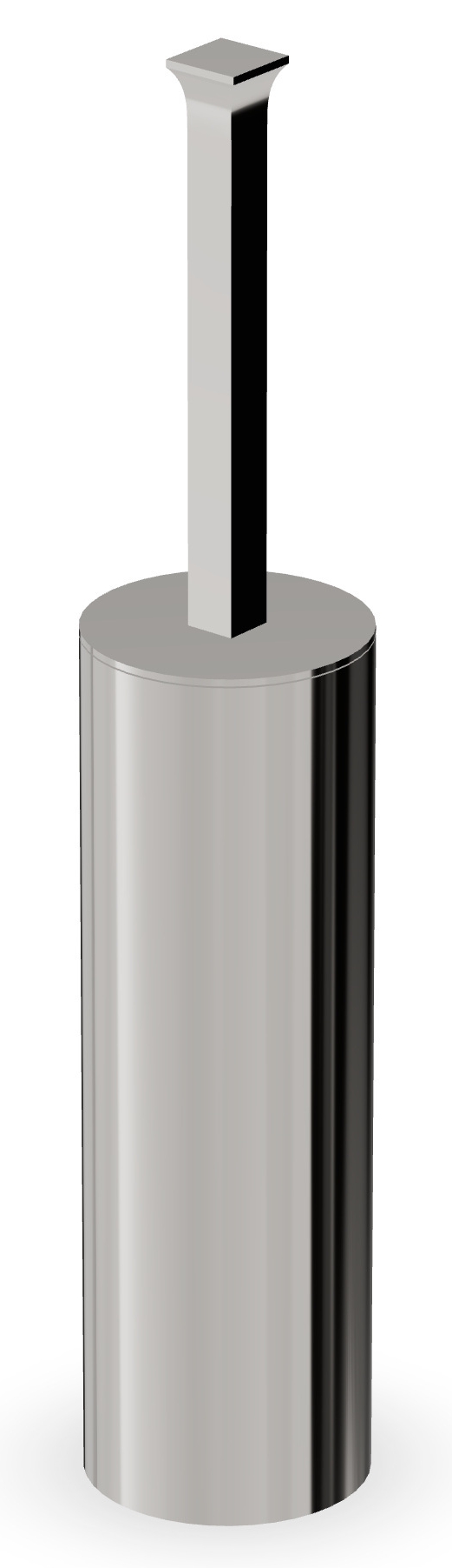 Zucchetti Isy szczotka toaletowa stojąca nikiel ZAC555.C8