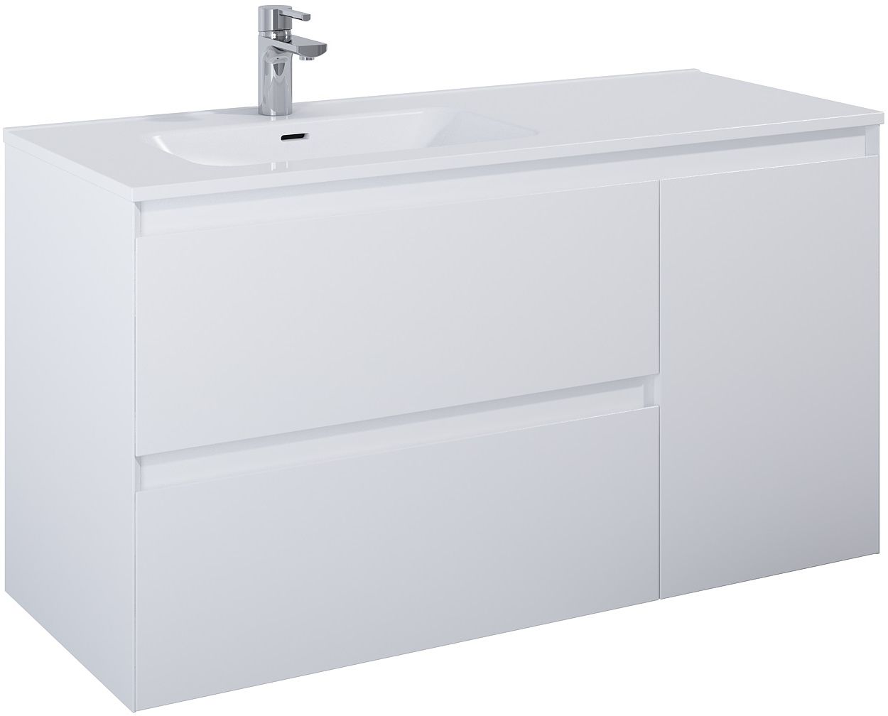 Elita Split szafka 120x45,8x63,5 cm podumywalkowa wisząca lewa white matt RE011206255290