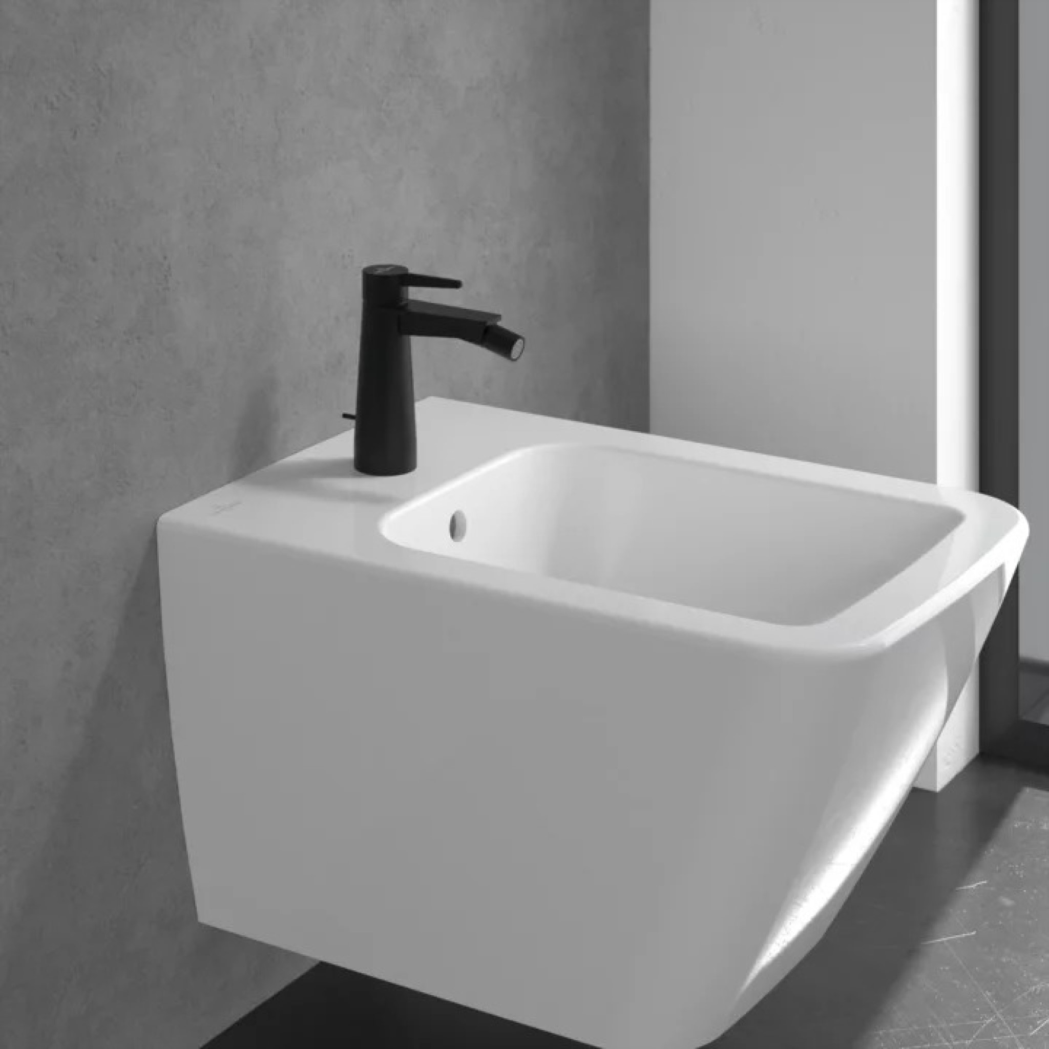 Villeroy & Boch Conum bateria bidetowa stojąca czarny mat TVB127001000K5 - Wysyłka w 24h