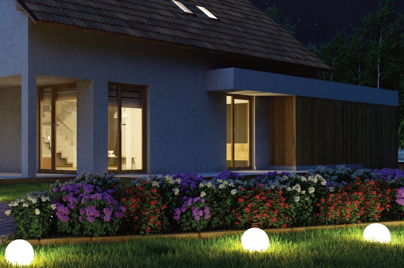 Just Light Fadia lampa gruntowa 1x25W szara 19235-15