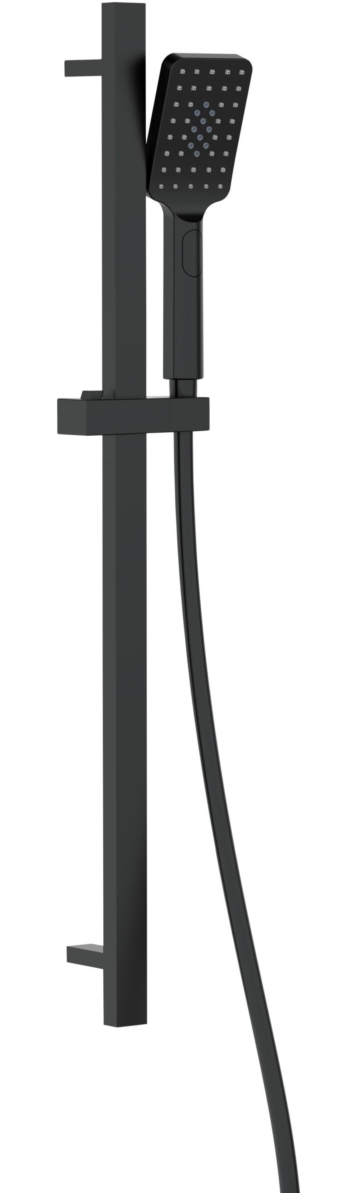 Deante Alpinia zestaw prysznicowy ścienny czarny mat NGAN52K