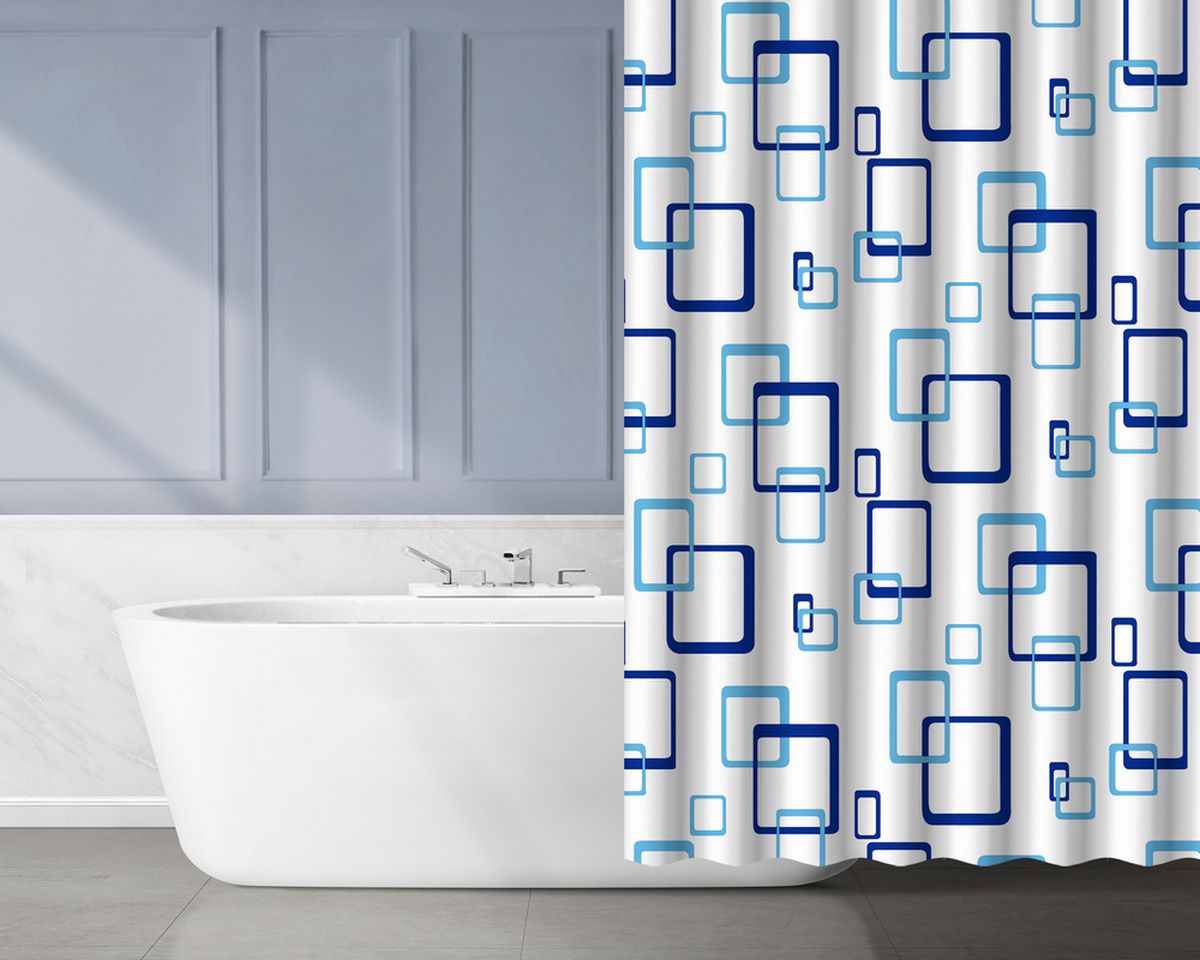 AWD Interior zasłona prysznicowa 180x180 cm PEVA AWD02100533