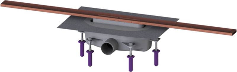 Kessel Linearis Infinity odpływ liniowy prysznicowy 90 cm miedź szczotkowana 45203.09