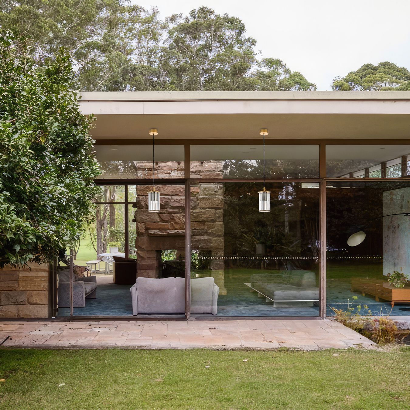 Argon Norfolk lampa wisząca zewnętrzna 1x15 W złota 8755