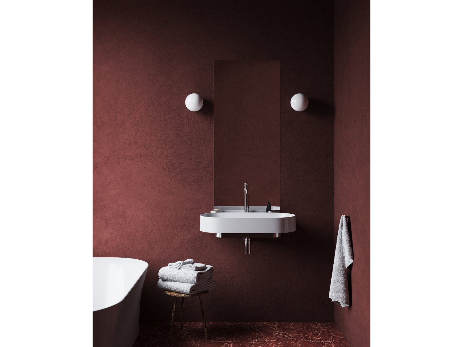 Ravak Yard umywalka 80,5x50 cm półokrągła nablatowa biała XJX01280002