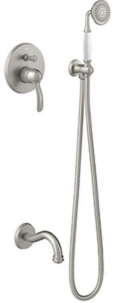 Tres Monoclasic zestaw prysznicowy z baterią podtynkową stal 242.180.05.AC