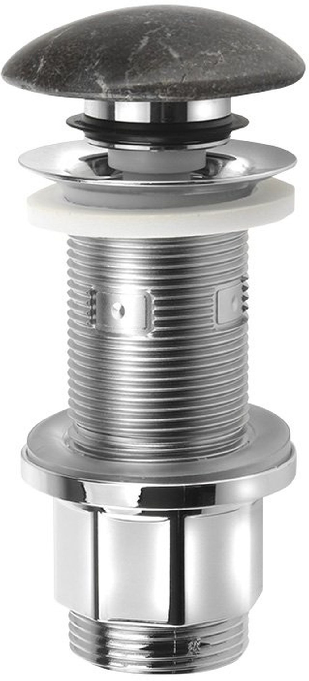 Sapho korek umywalkowy okrągły klik klak bez przelewu G 5/4" ciemny kamień mat 2401-911