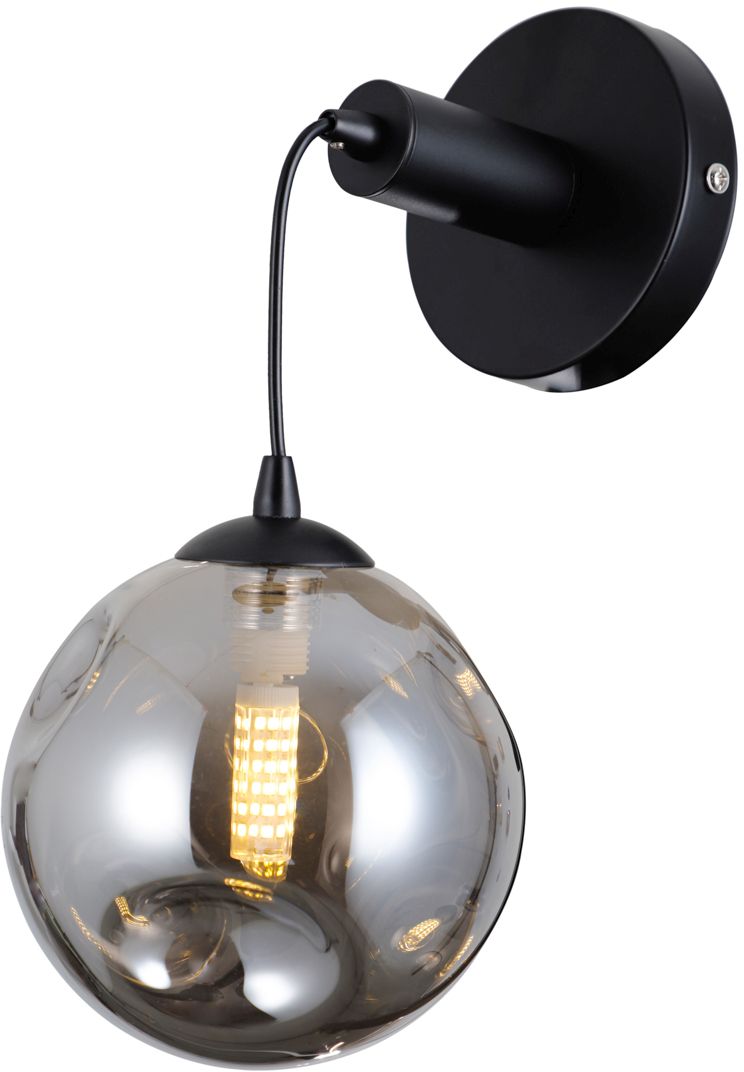 Italux Perlos kinkiet 1x5 W czarny WL-54456-1A-BK-SMG