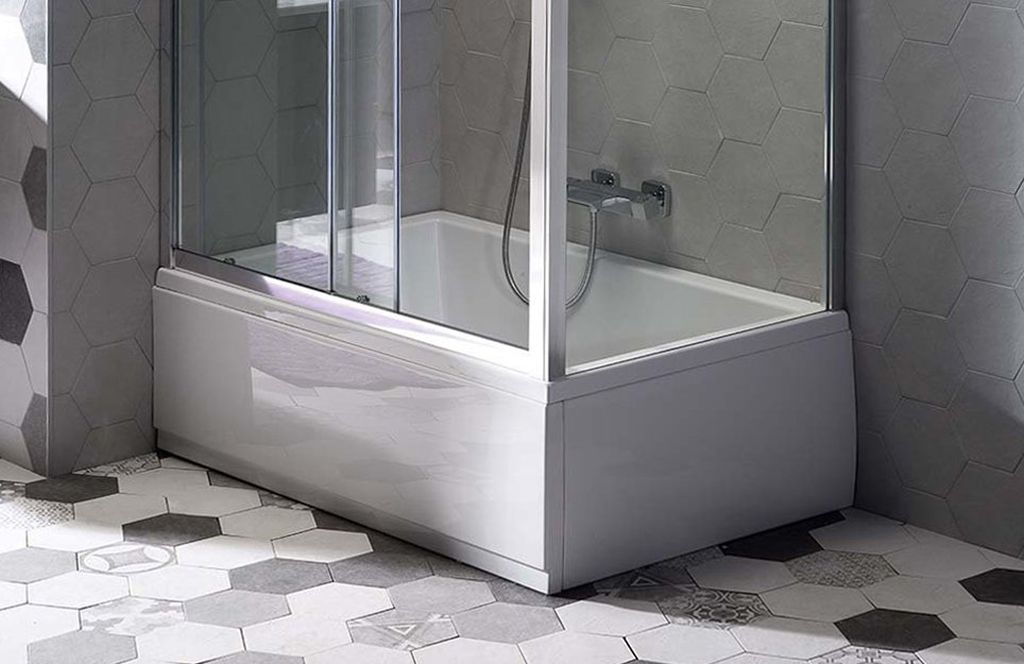 Polysan Deep Plain obudowa do brodzika 100 cm frontowa lewa biała 83626