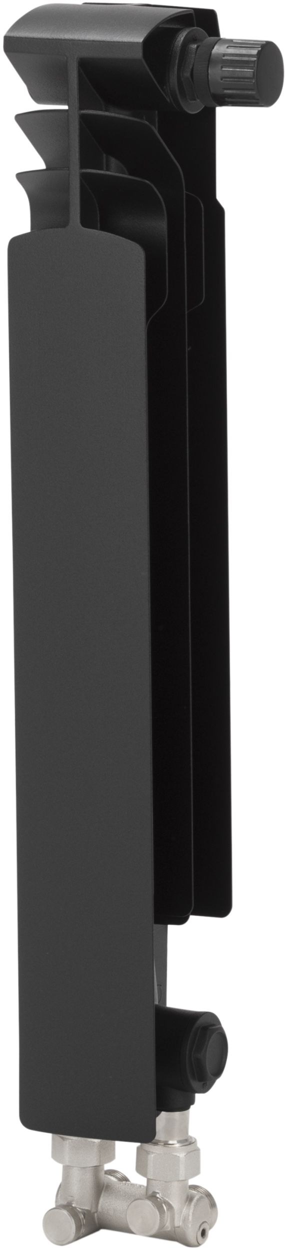 KFA Armatura G500F grzejnik pokojowy 57,2x8,2 cm podłączenie dolne czarny 878-151-81