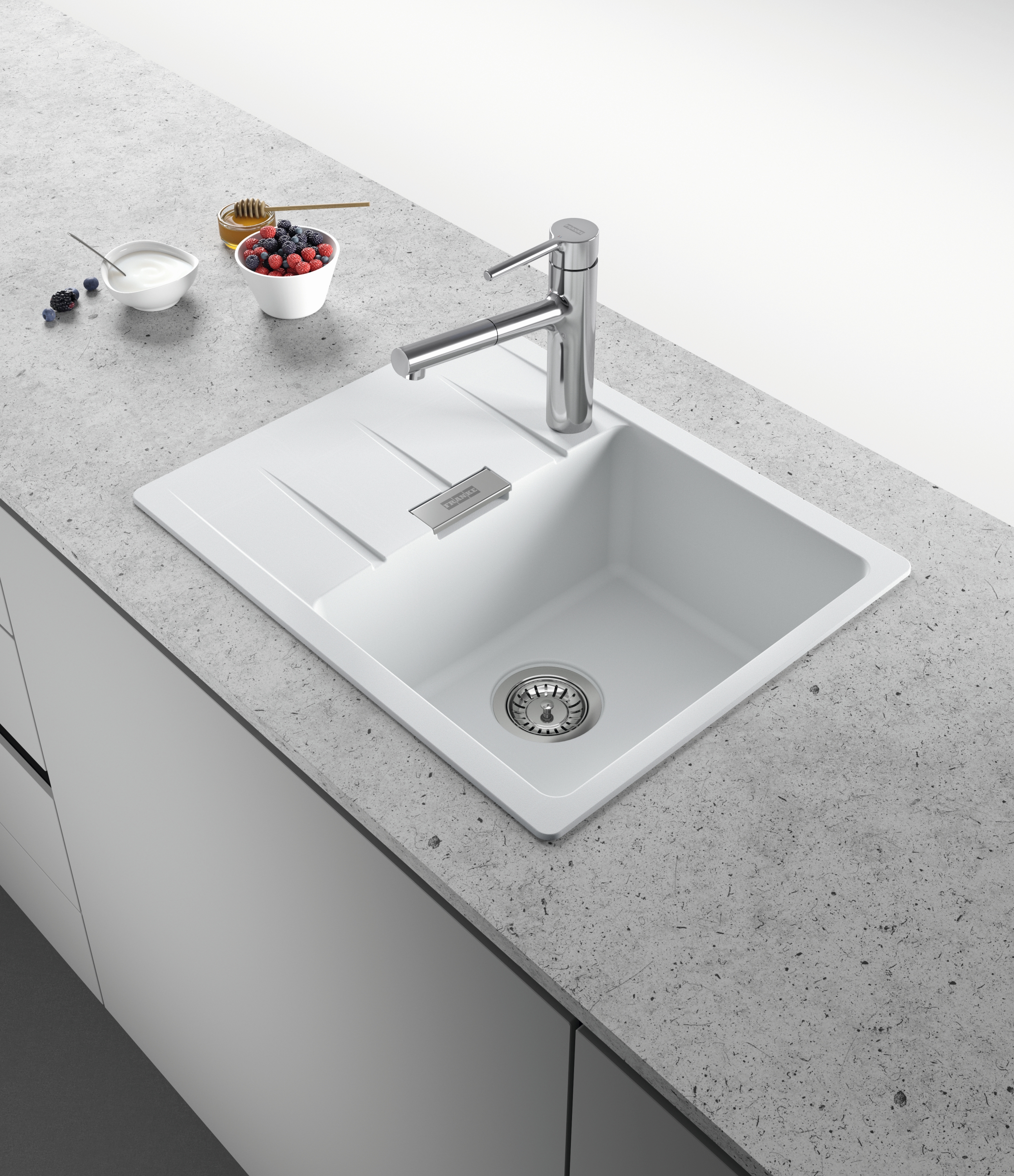 Franke Centro CNG 611-62 GSC zlewozmywak 62x50 cm Fragranite biały polarny 114.0687.312