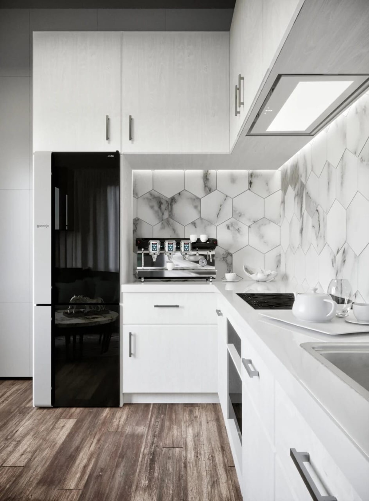 Ciarko Design SU Mini okap kuchenny 60 cm podszafkowy biały CDZ6001B