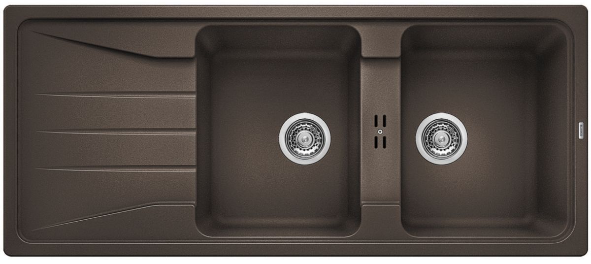 Blanco Sona 8 S zlewozmywak 116x50 cm z Silgranit PuraDur kawowy 519706