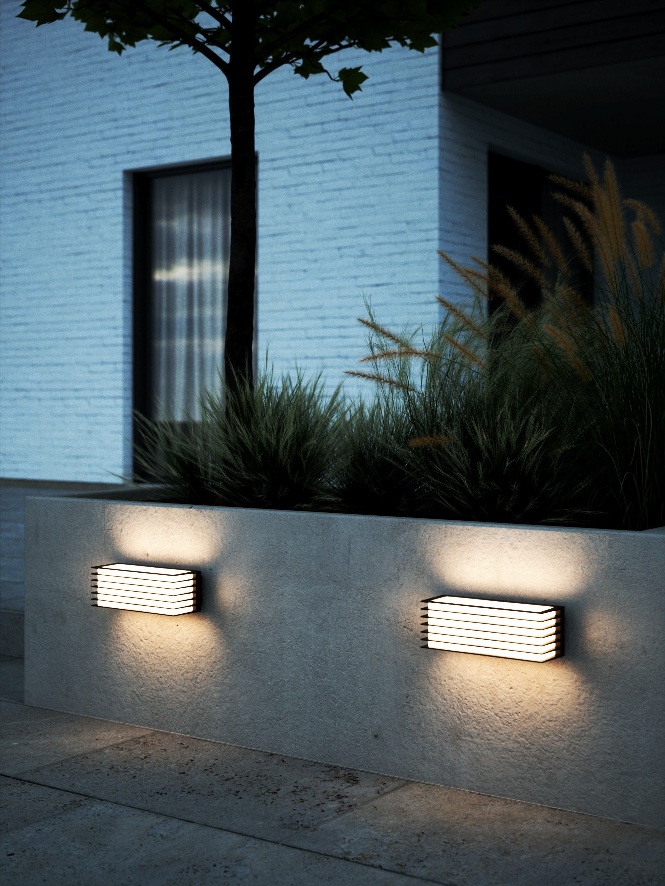 Nordlux Fluctus kinkiet zewnętrzny 2x15W czarny 2318231003