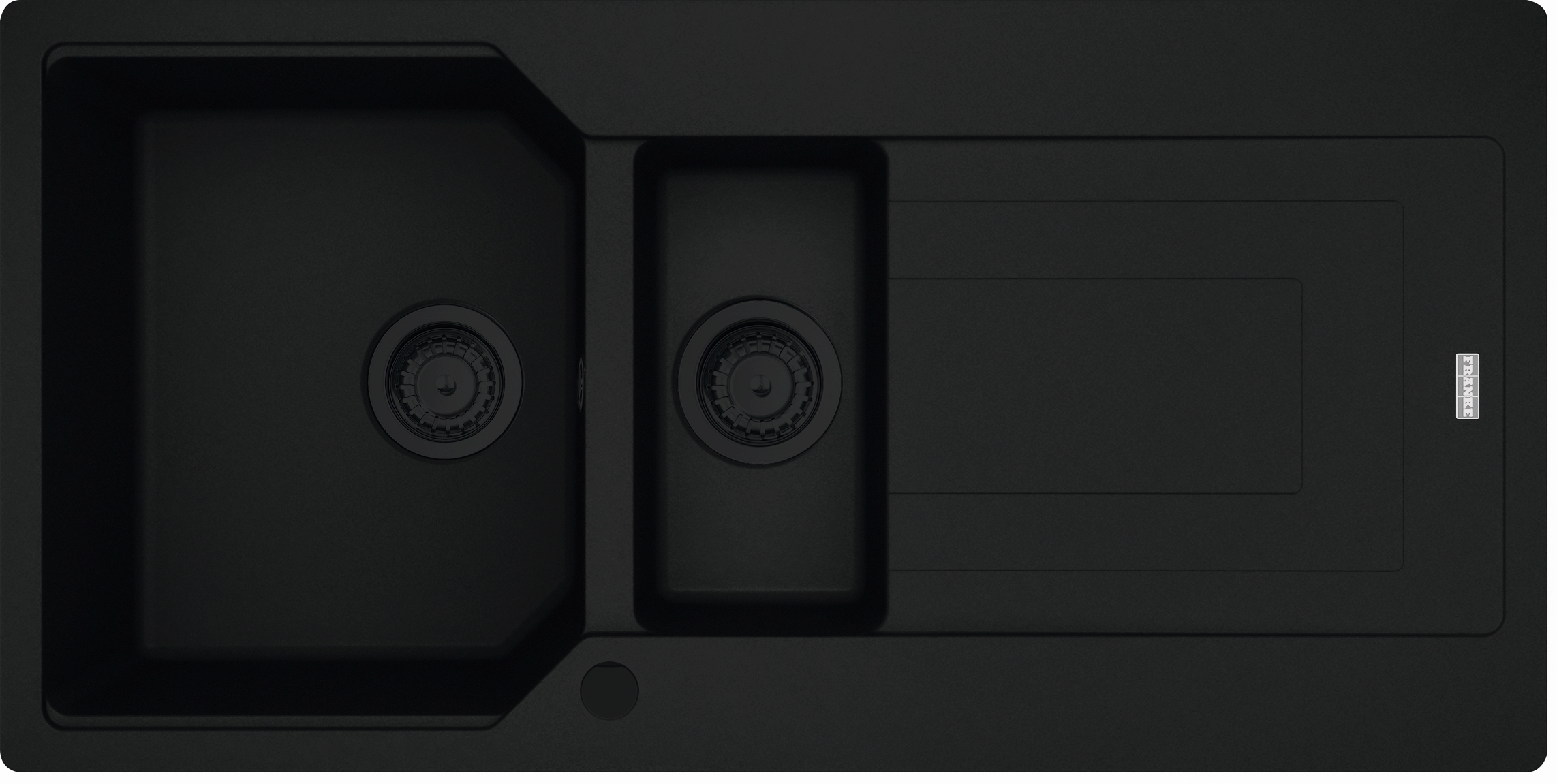 Franke Urban UBG 651-100 GSC zlewozmywak 100x50 cm Fragranite czarny mat 114.0697.747