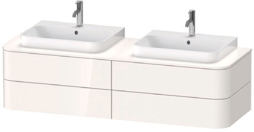 Duravit Happy D.2 Plus szafka 160x55x40,8 cm podumywalkowa wisząca orzech szczotkowany mat HP4964B6969