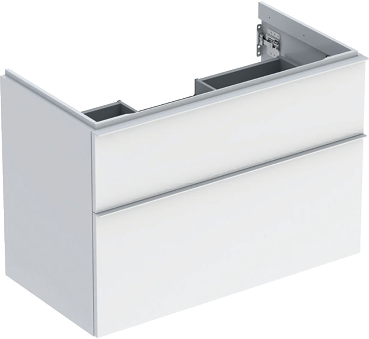 Geberit iCon szafka 88,8 cm podumywalkowa wisząca biały połysk/biały mat 502.305.01.1