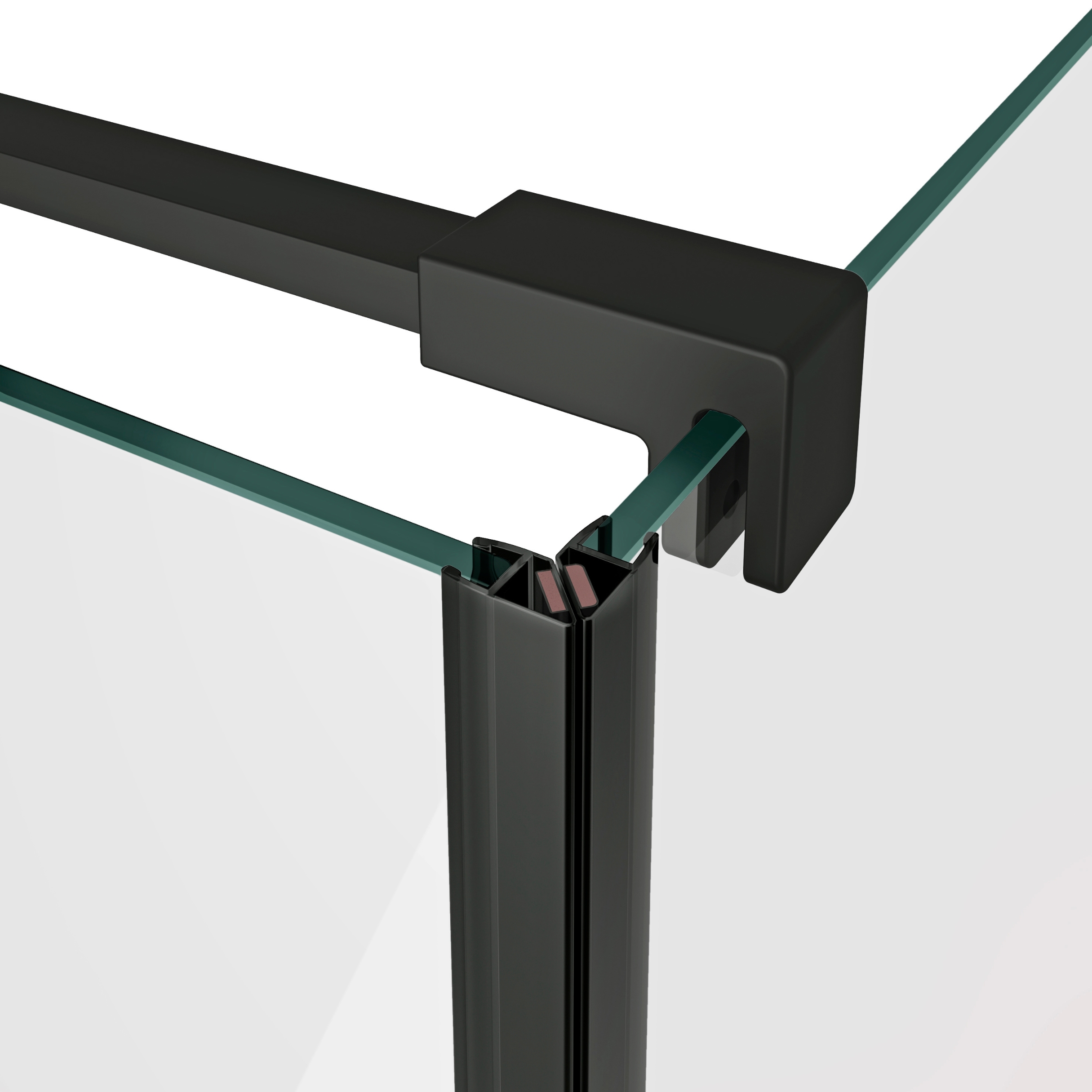 Ravak Cool! drzwi prysznicowe 90 cm uchylne czarny mat/szkło przezroczyste X0VV70300Z1