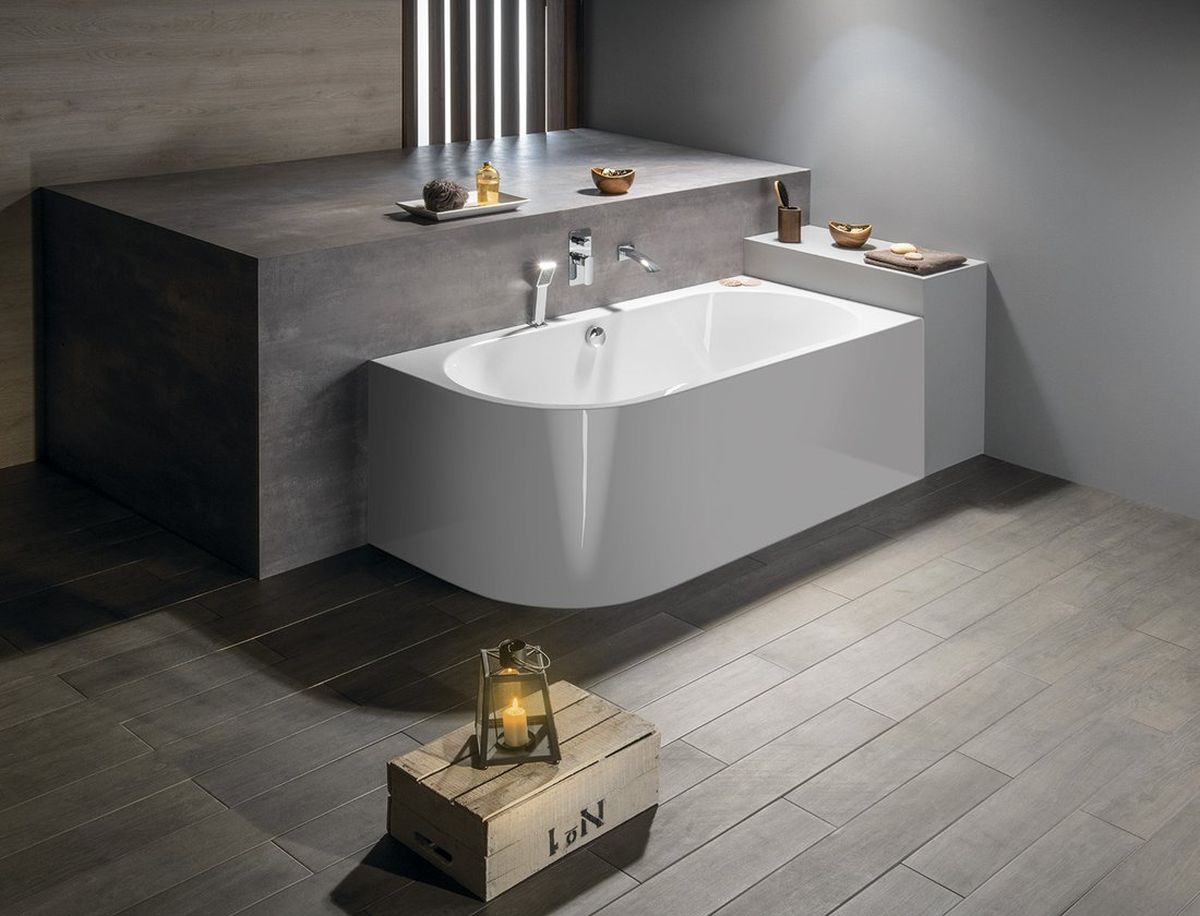 Polysan Viva Monolith wanna narożna 170x75 cm prawa biała 78119M