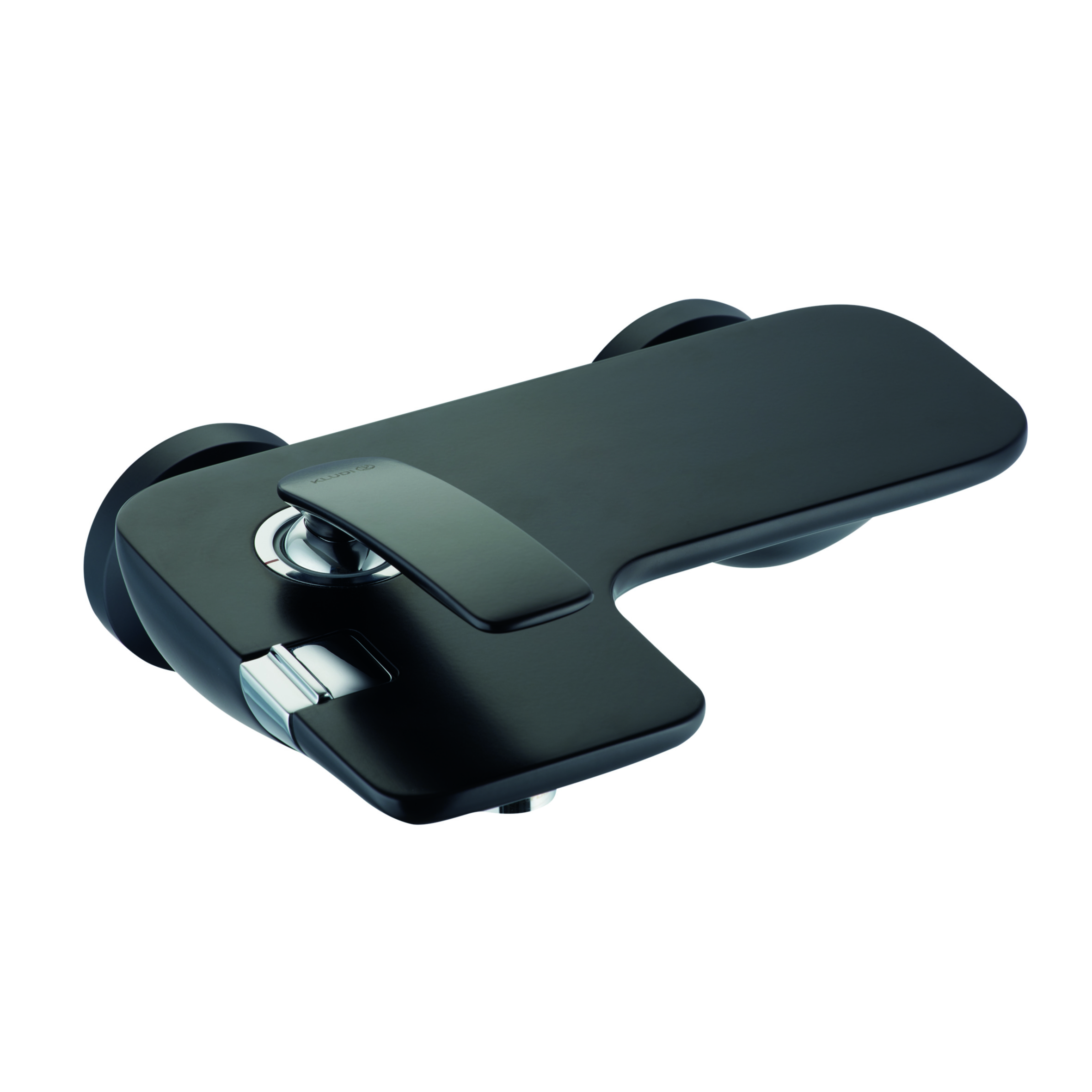 Kludi Balance bateria wannowo-prysznicowa ścienna czarny mat/chrom 524458775