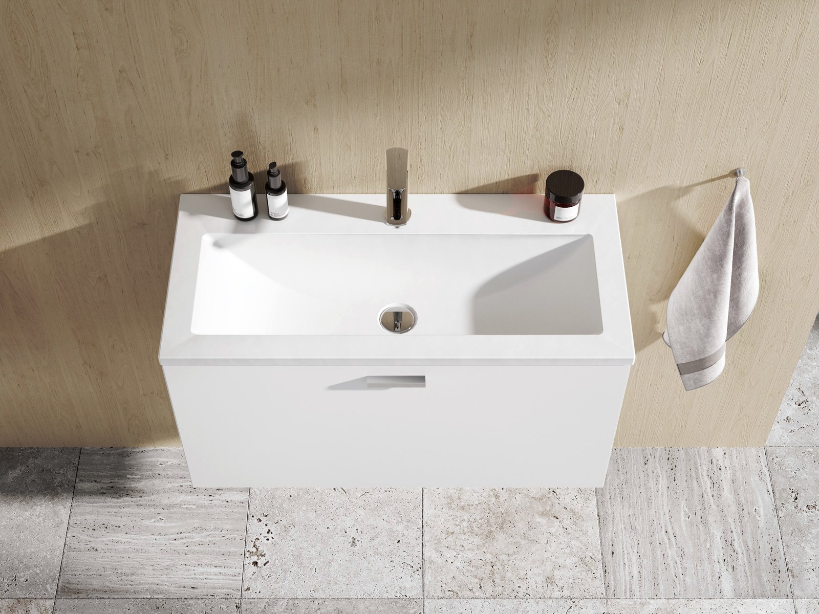 Ravak Clear umywalka 80x38 cm prostokątna biała XJJ01180000