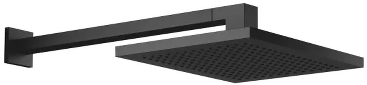 Dornbracht Specific deszczownica 30x24 cm prostokątna z ramieniem ściennym czarny mat 28765980-33