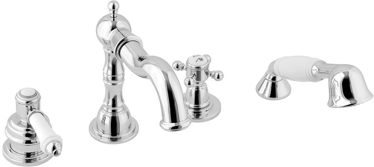 Sapho Vienna bateria wannowo-prysznicowa 4-otworowa chrom VO930