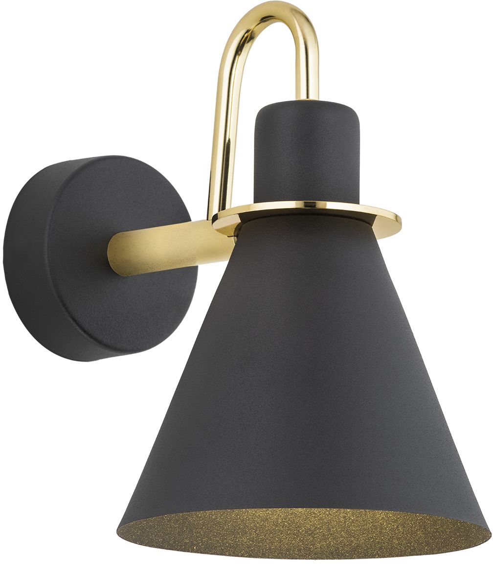 Argon Beverly kinkiet 1x15W czarny/mosiądz 4708