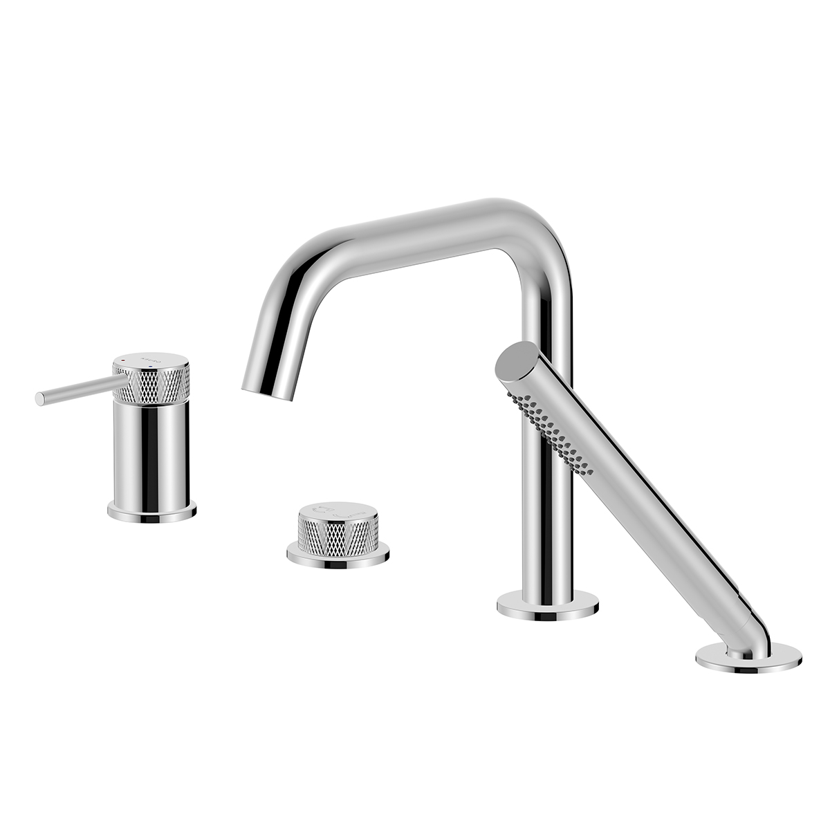 Ksuro 01 bateria wannowo-prysznicowa nawannowa 4-otworowa chrom błyszczący 13000010 - Wysyłka w 24h