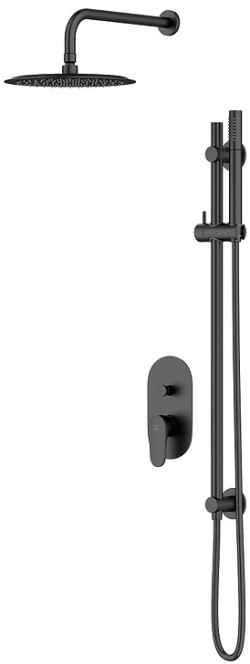 Cersanit Inverto SET B261 zestaw prysznicowy podtynkowy czarny S952-006