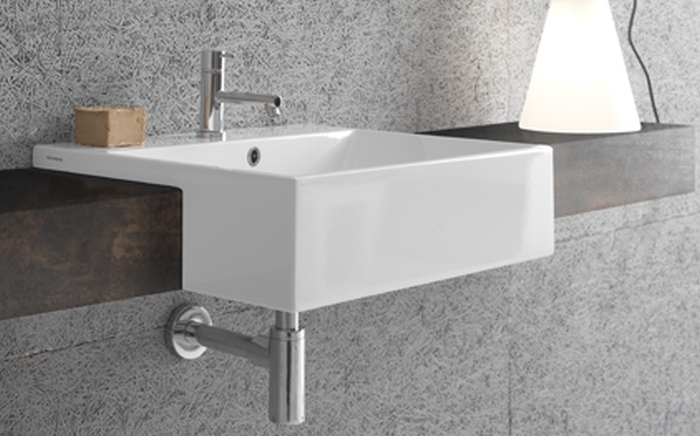 Globo Forty3 umywalka prostokątna 55x47 cm biała FO055.BI