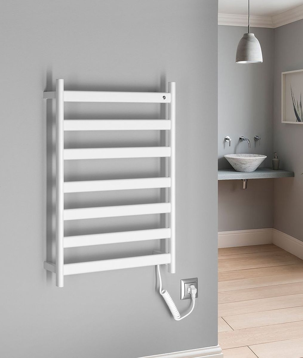 Sapho Elias grzejnik łazienkowy 49x73 cm elektryczny biały mat EB540