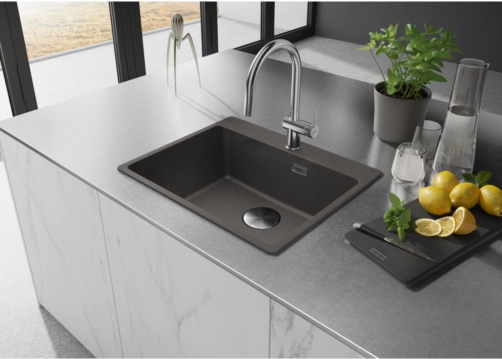 Franke Maris MRG 610-54 FTL zlewozmywak granitowy 59x50 cm łupkowy szary 114.0716.336